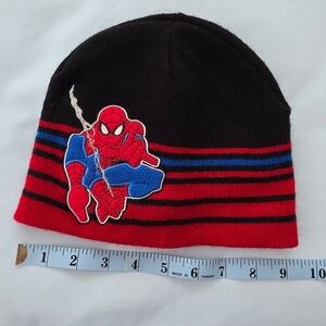 Spider-Man Beanie with Red and Blue Stripes